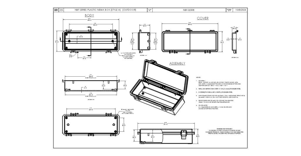 NBF-32108 Dimensions