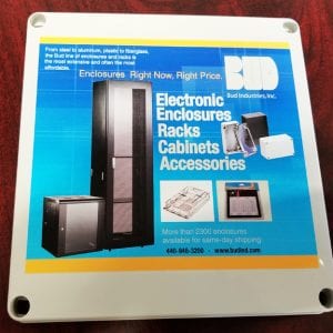 Bud Provides High Quality Digital Printing for Modified Electronic  Enclosures