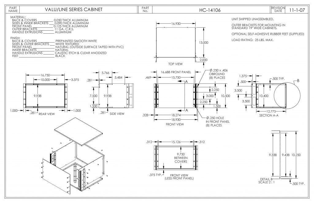 HC-14106 Dimensions