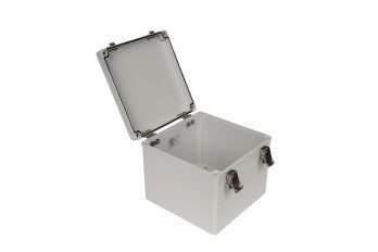 Fiberglass Box with Self-Locking Latch PTH-22510 open