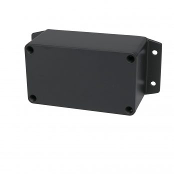 Aluminum Enclosure with Mounting Flanges Black AN-2853-AB - Bud Industries