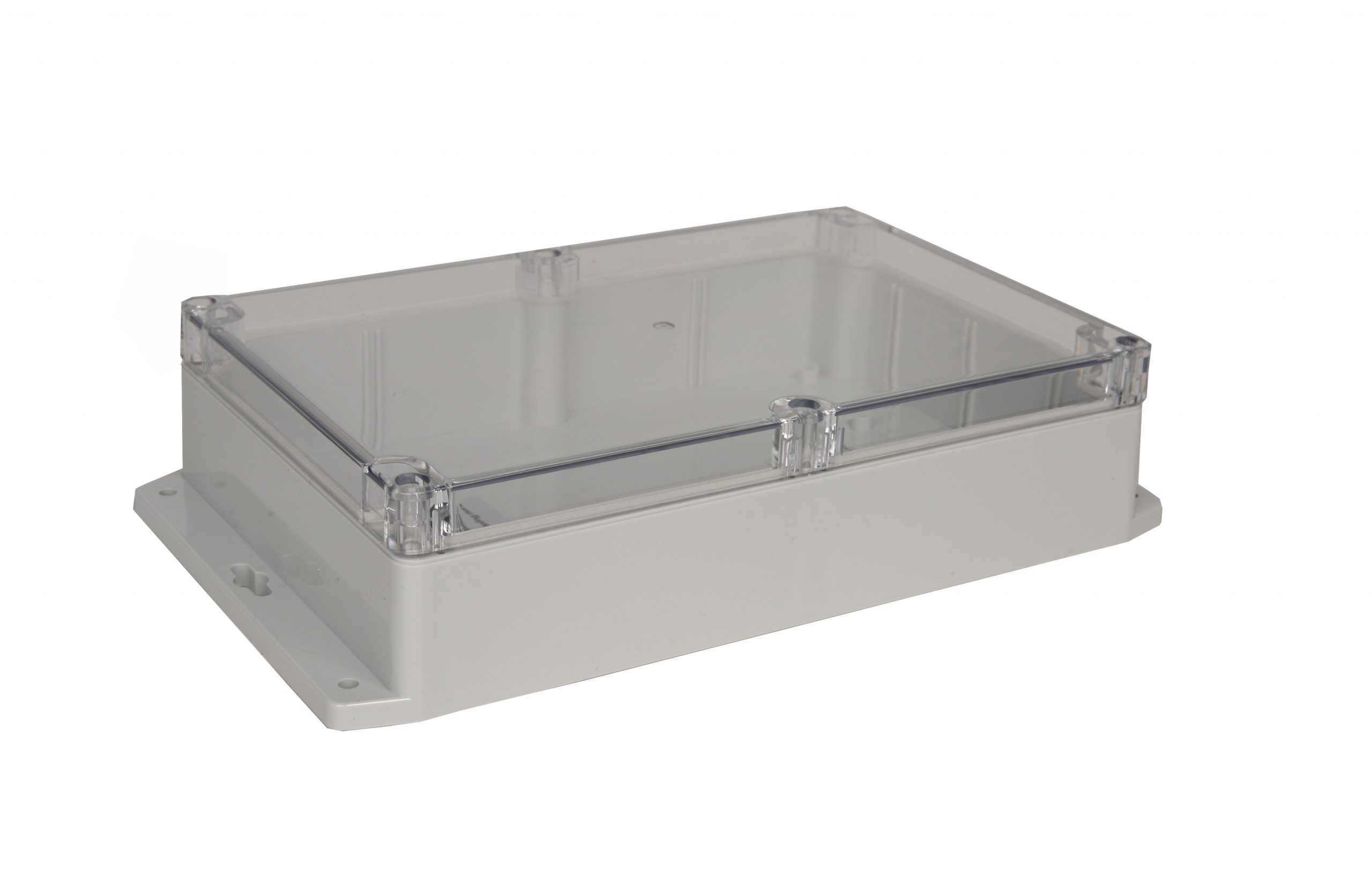 IP68 NEMA 6P Box with Clear Cover and Mounting Brackets PN-1325-ACMB ...