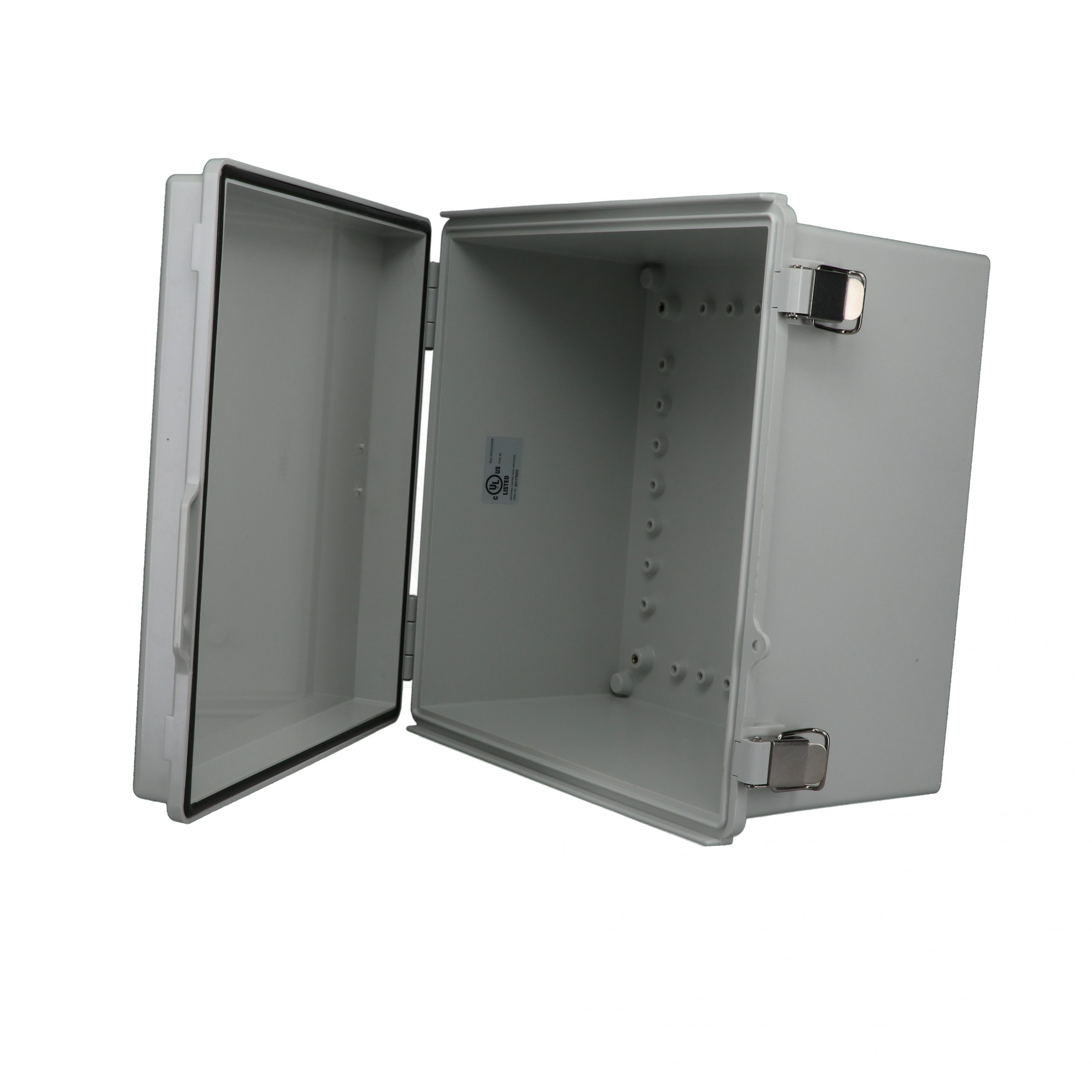 Fiberglass box with stainless steel latch PTQ-11072 - Bud Industries