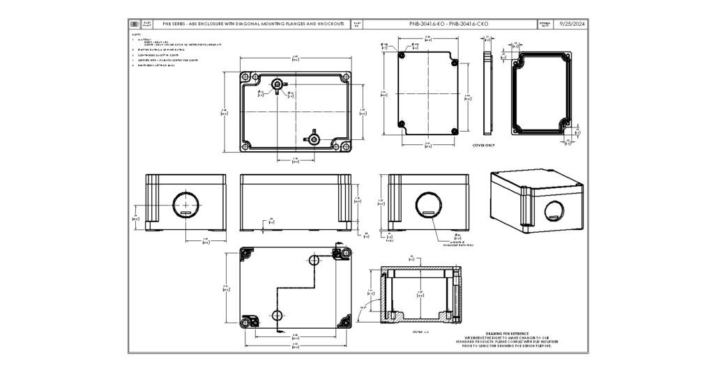 PNB-30416-CKO Dimensions