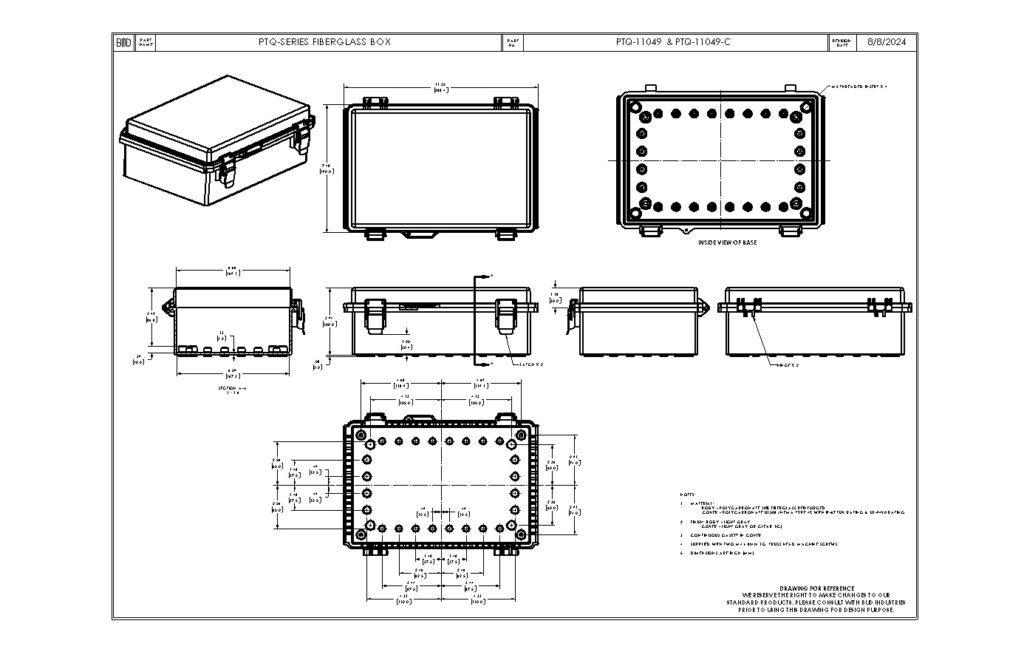 PTQ-11049 Dimensions