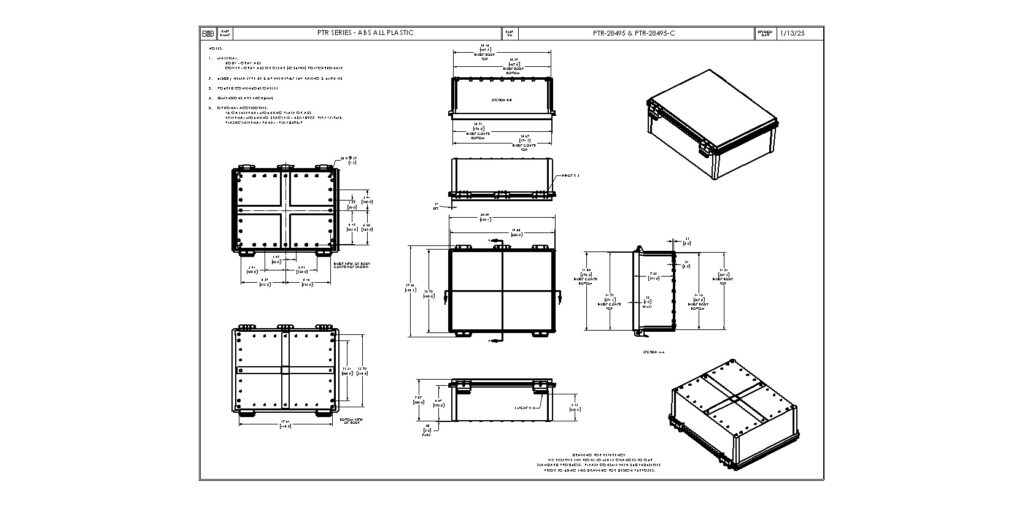 PTR-28495-C Dimensions